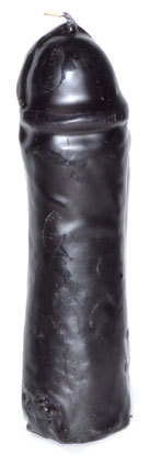 Male Gender Genital / Penis Candle 6 1/2" - Black Male Gender Genital / Penis Candle 6 1/2" - Black